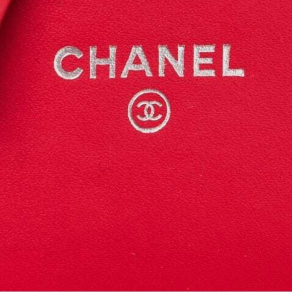 New! Authenticated Chanel CC Patent Leather CORAL RED MINI Bag SHW WOC - Picture 6 of 16